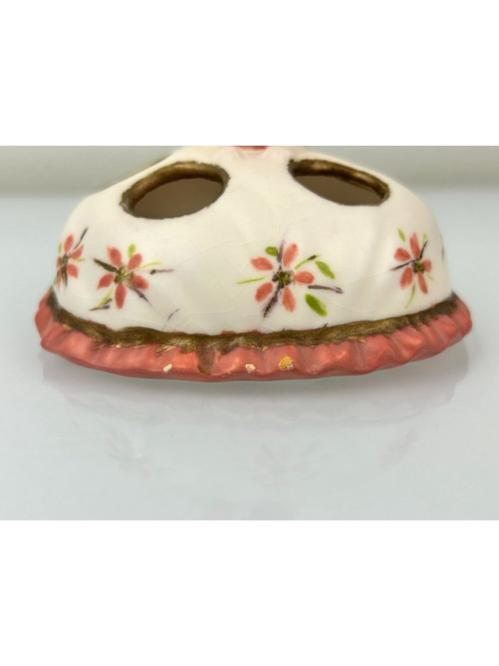 Vintage 1960s Girl Ceramic Pottery Lipstick Holder Vanity Artist Dated MCM Lady - Picture 3 of 16